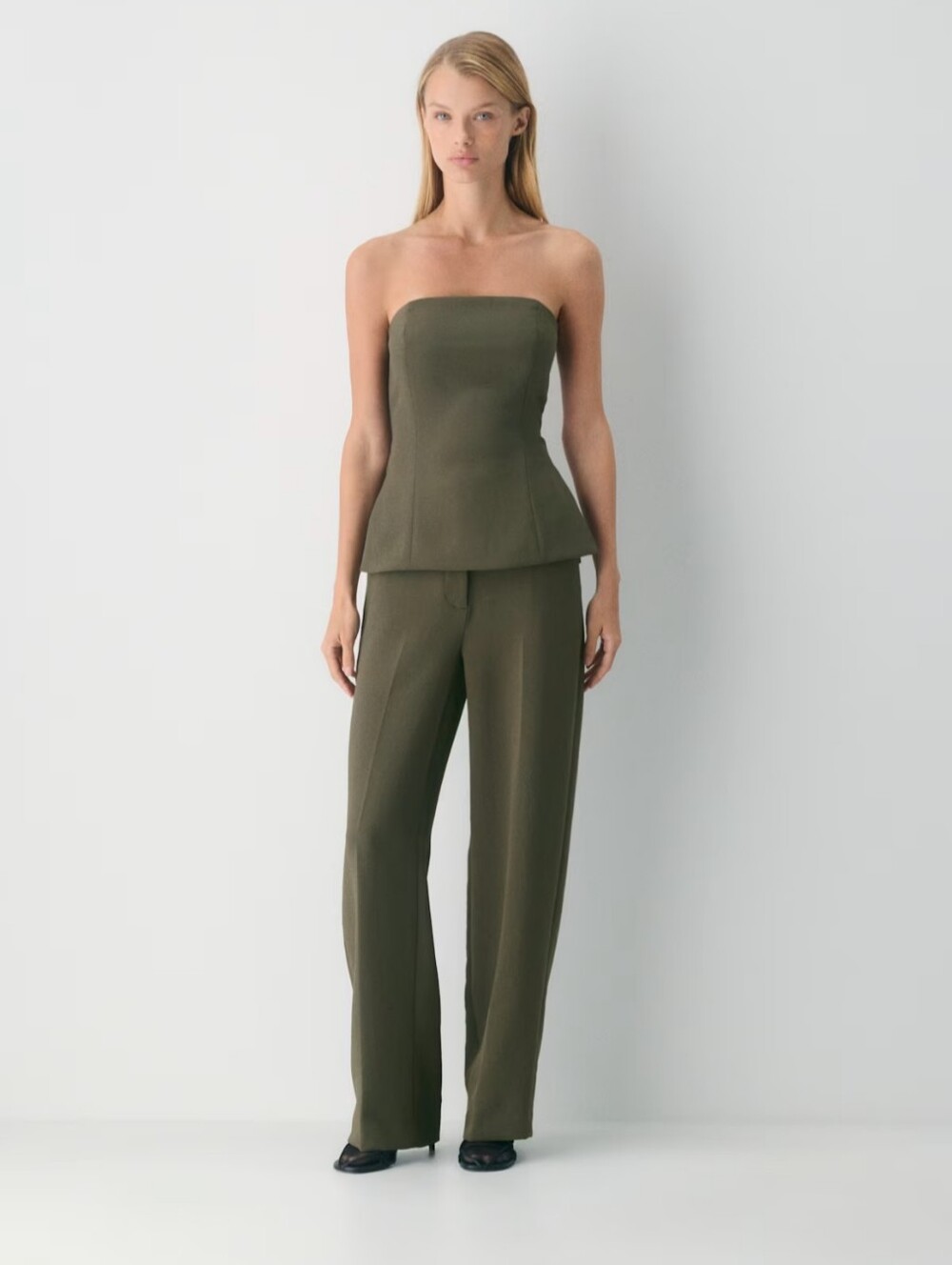 Wilfred Limitless  Wide-Leg Pants in Olive Green